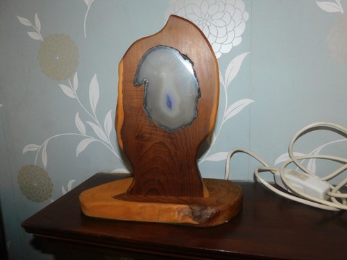 Unusual solid wood table lamp - unusual,
