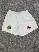 British and Irish Lions 2017 White Canterbury Match Shorts Size Men’s 32”/Small