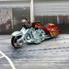 Hot Wheels Bad Bagger Metalflake Red 2021 1:64 Diecast Motorcycle [20h]