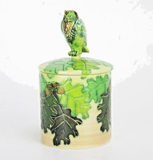 SALLY TUFFIN for DENNIS CHINA WORKS - SIGNED OWL  FIGURAL LIDDED POT NO.6  17cm