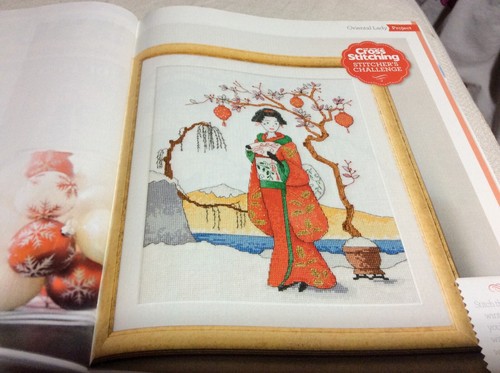 Oriental lady cross - lady,