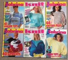 6 x  Knitting pattern books -