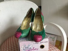 Irregular Choice. Cortesan Fruity Court Shoe, Multi Colour Leather Size 5  (38)