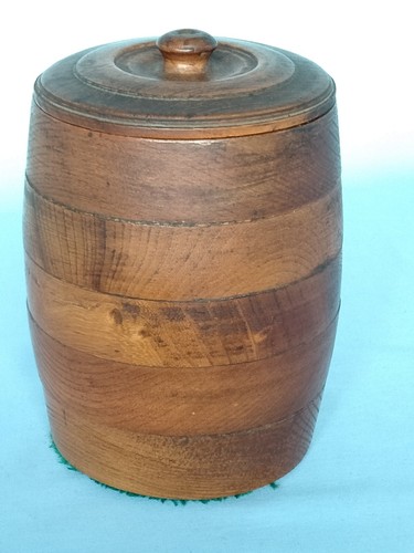 Vintage oak banded wooden - banded,
