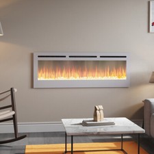 40/50/60/70/80/100 inch Insert/ Wall Mounted LED Fireplace Electric Inset Fire