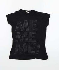 Miss E-vie Girls Black Cotton