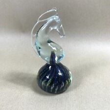 Mdina Glass Seahorse Vintage Hand Blown Paperweight