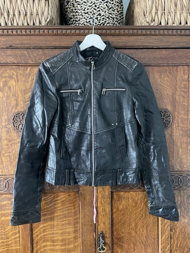 Zara trf black leather - zara,