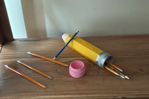 Printed pencil shaped - printed,