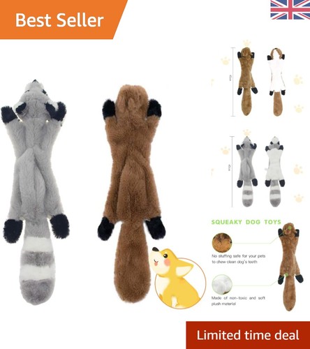 Pack durable plush squeaky - 2-pack,