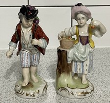 PAIR OF DRESDEN PORCELAIN