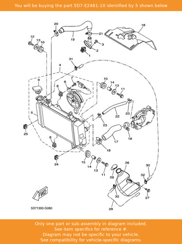 Yamaha radiator comp - yamaha,
