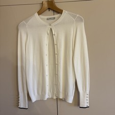 Zara White Cardigan Size S