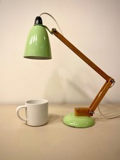 Vintage Mid Century 'Mac Lamp' Early Wooden Arms Desk / Table Lamp.