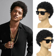 Synthetic Men's Curly Afro