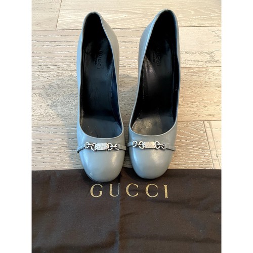 Gucci vintage nameplate heels - nameplate,