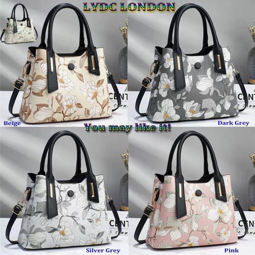 Ladies large size - tote, flower