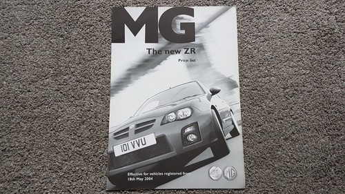 Price list sales - mg, zr