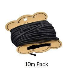 Black COTTON Waxed Cord String
