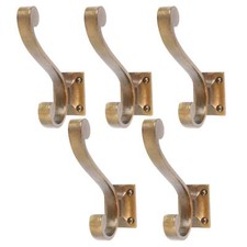 5x Square Back Hat & Coat Hook