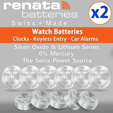 2x Renata Watch Battery Swiss