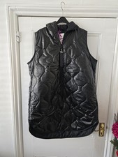 Black Quilted Gilet Hooded