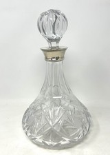 Beautiful silver rim cut glass - beautiful,