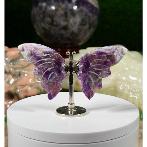 Amethyst crystal butterfly - amethyst,