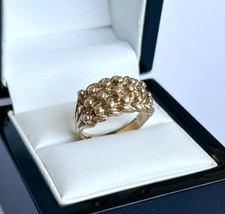 9ct Gold Ladies Boys Keeper Signet Ring / Vintage 5.25 Grams  🔵🔴🟡