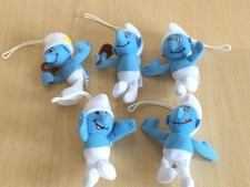 MCDONALD HAPPY MEAL TOYS – THE SMURFS SOFT TOYS X 5 PEYO 2011