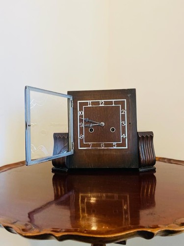 Art deco mantle clock dark - mantle,