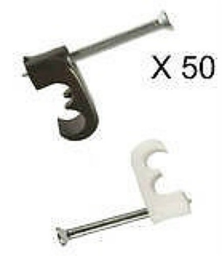 Twin satellite cable clips - satellite,