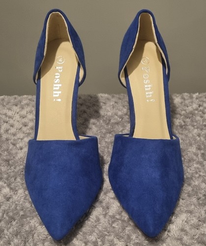 Women royal blue pointed - pointed, toe