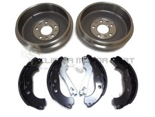 Rear 2 Brake Drums And Shoes