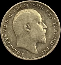 1910 Edward VII 3 Pence Silver