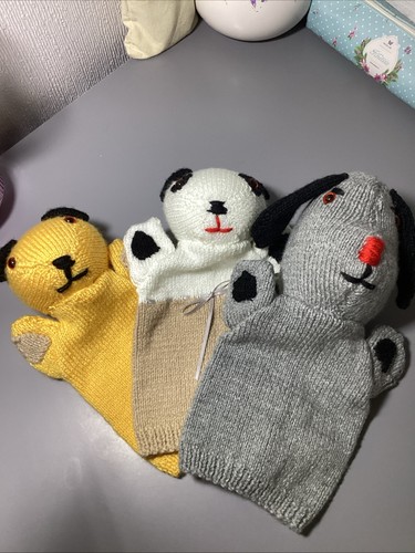 Hand knitted puppets - hand,