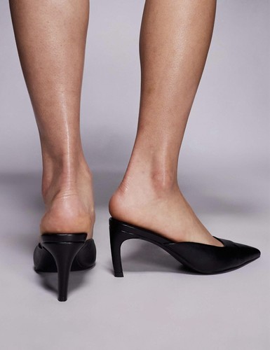 Public desire heeled mules - desire,