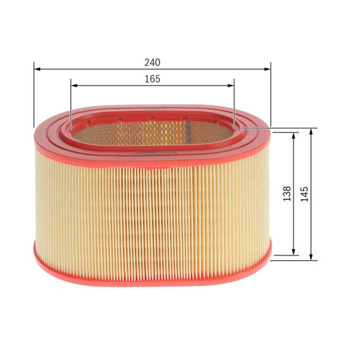 Bosch engine air filter - filter, fits