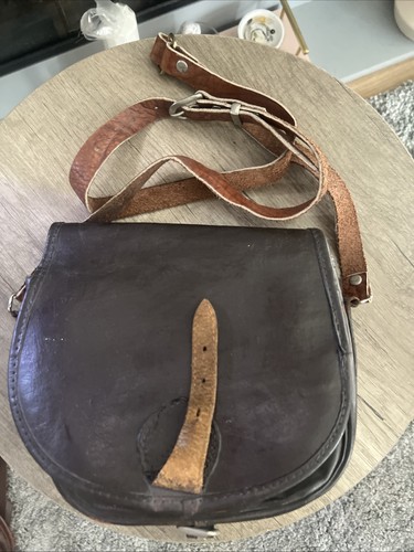 Vintage leather cartridge bag - vintage,