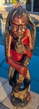 Carved Wooden Bob Marley