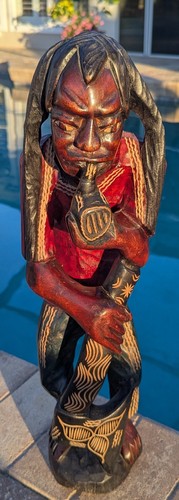 Carved wooden bob marley - wooden,