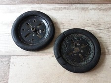Meccano 2 X #142b DUNLOP 1934-44 tyre on 3" pulley hardened See Des