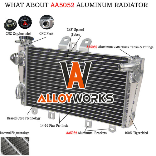 Radiator aluminium for triumph - radiator,