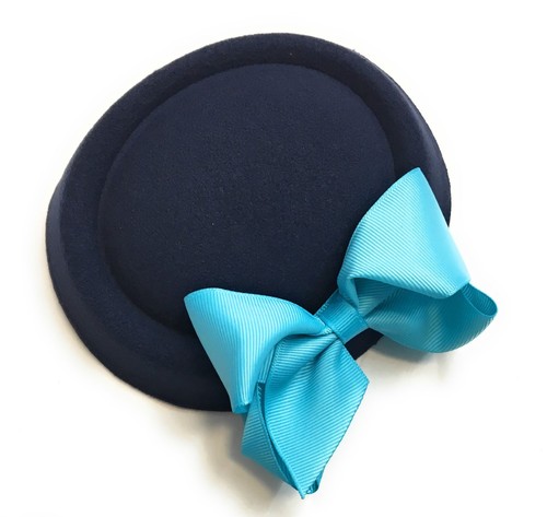 Big bow pillbox - big, wedding