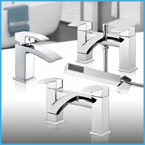 Lucia square bathroom chrome - square,