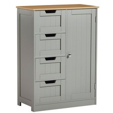 Bathroom 4 Drawer 1 Door Cabinet Bedroom Storage Dresser Cupboard Vanity Unit