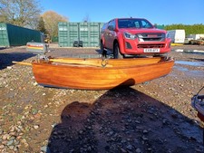 solid mahogany clinker built