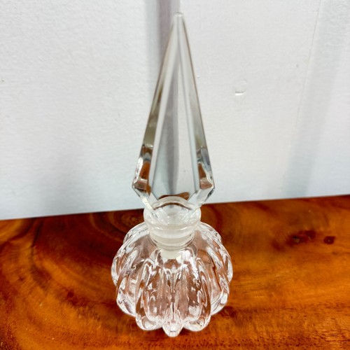 Vintage clear ribbed - ribbed, glass