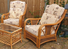 Vintage 2 Cane Conservatory Sofas - Garden Furniture!!