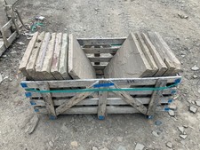 Natural stone wall copings/ pillar caps, 12 no, 50cm x 50cm job lot (REF 339)